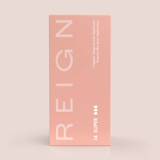 REIGN   Organic Tampons with applicator - Super   14 Units/box