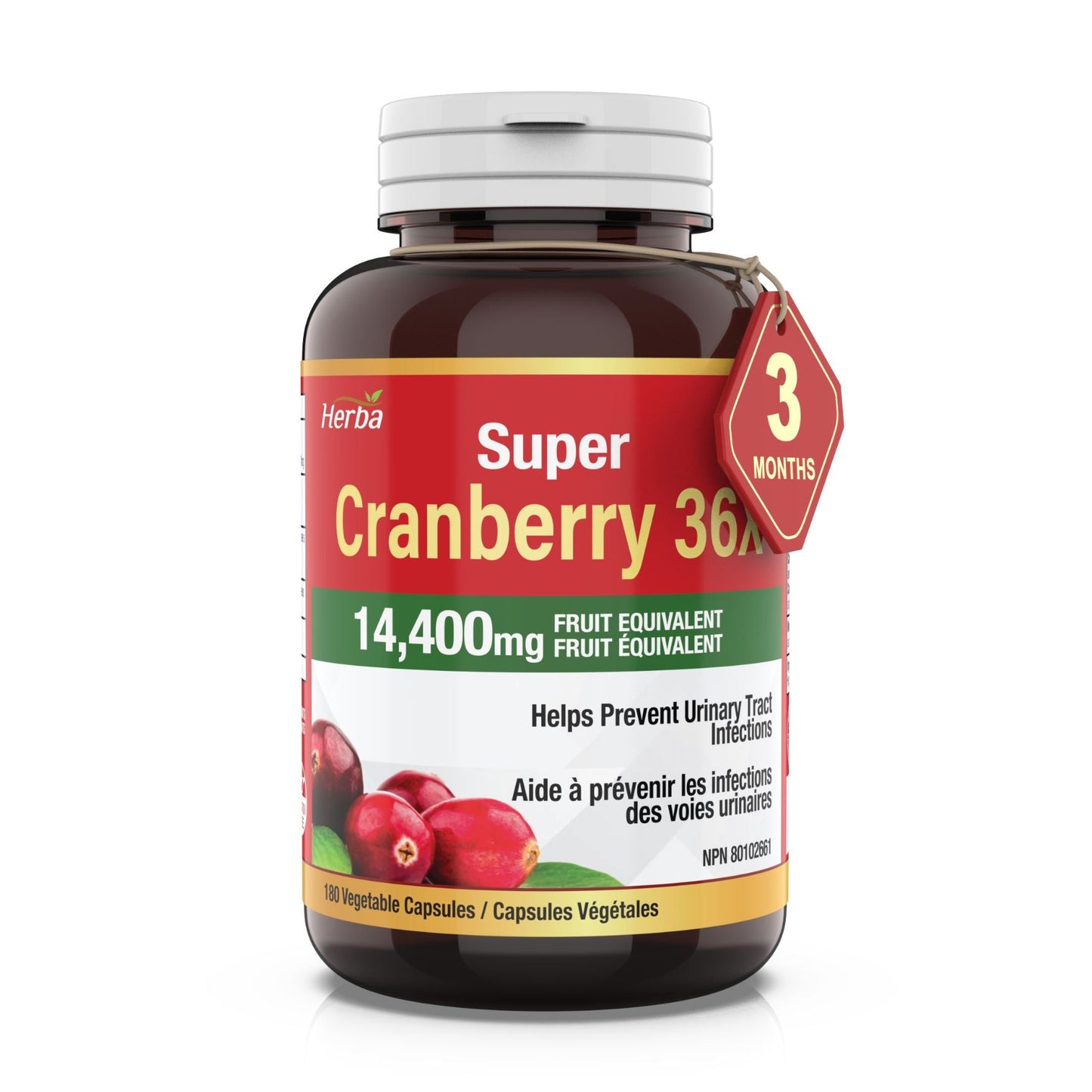 Herba  Cranberry 400mg - 180 Capsules