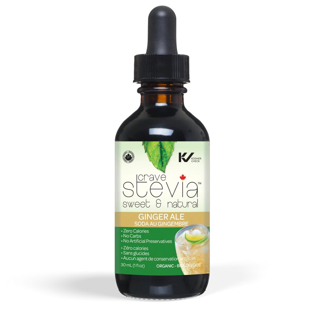 CRAVE STEVIA   Ginger Ale Liquid Stevia 30ml