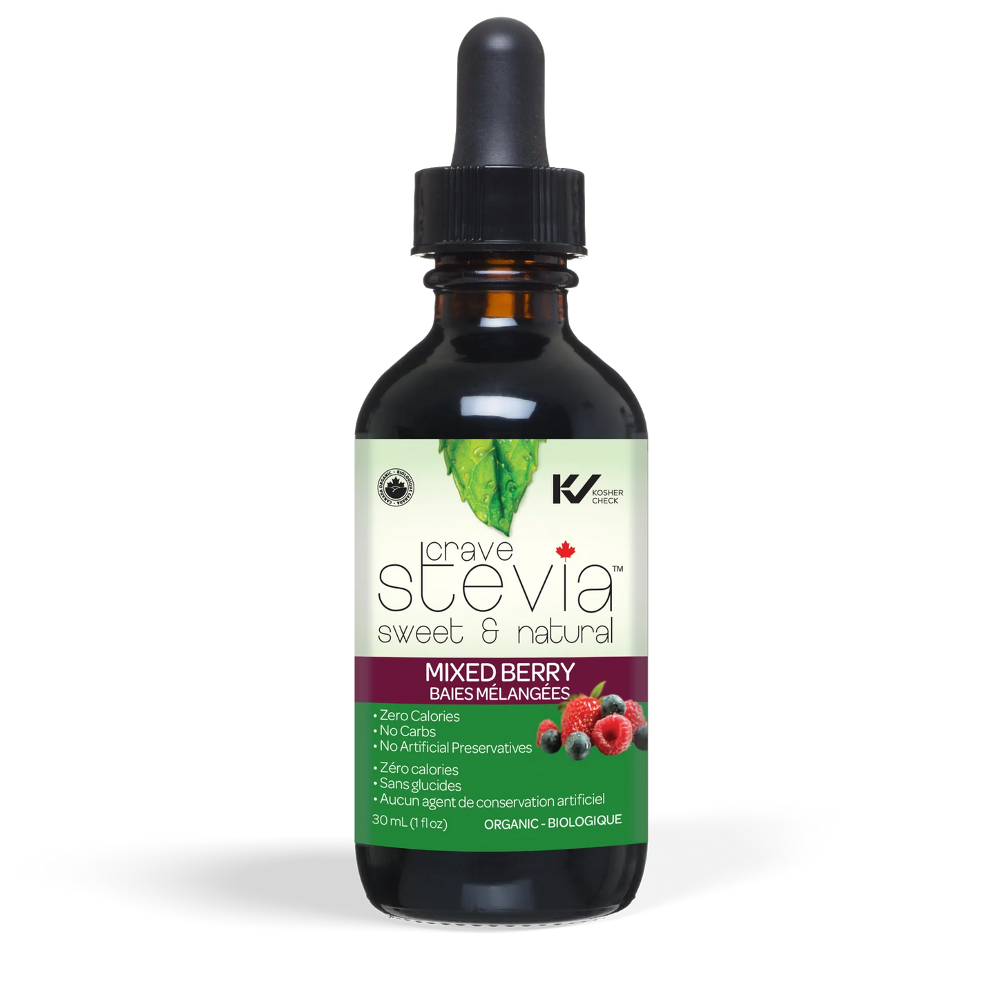 CraveSteviaLiquids-30ml  Mixed Berry ORGANIC  30ml