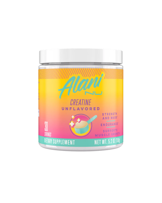 Alani Nu    Alani Nu Creatine    Flavour: Unflavoured 
Container Size: 150 g    Each