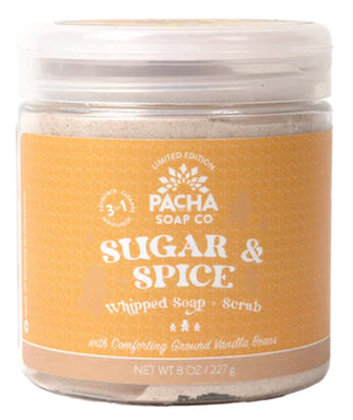 Pacha Soap   Whipped Soap & Scrub Sugar & Spice 227g