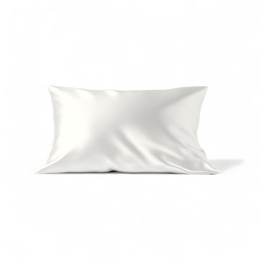 HoneyLux - ORGANIC PILLOW CASE (Queen) - Organic Silk Pillowcase - WHITE