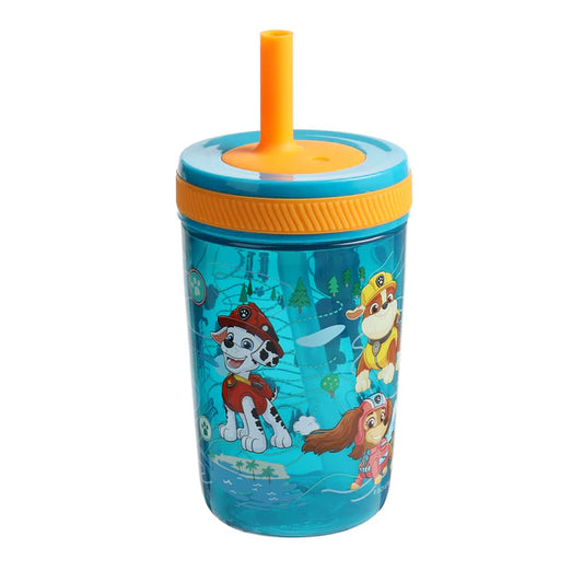 PAW PATROL TUMBLER W/SILICONE STRAW 430ML 1 pack of 6