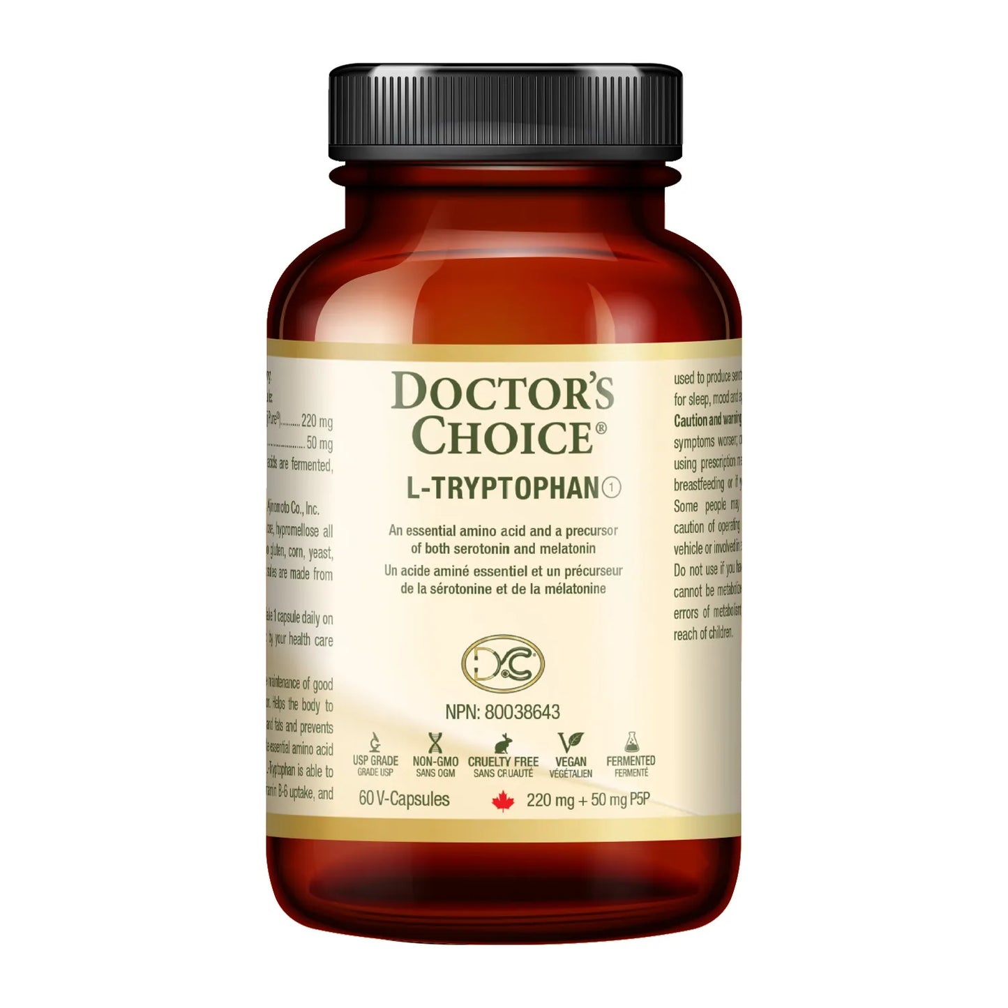 DR. CHOICE   L-Tryptophan 220+50mg B6  - 60vcap