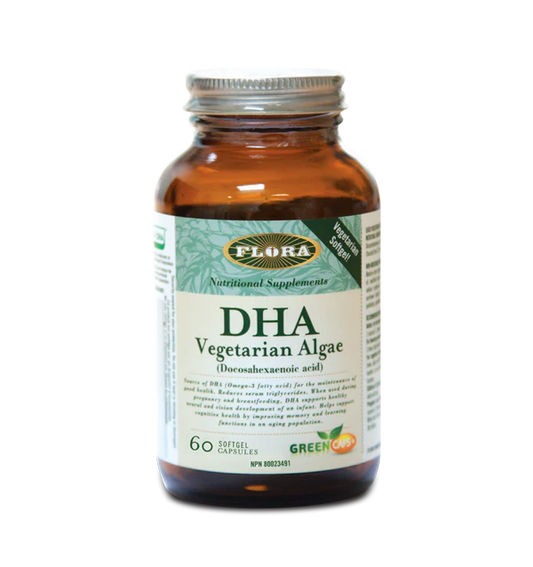Flora   DHA Vegan Algae 250mg60 softgels