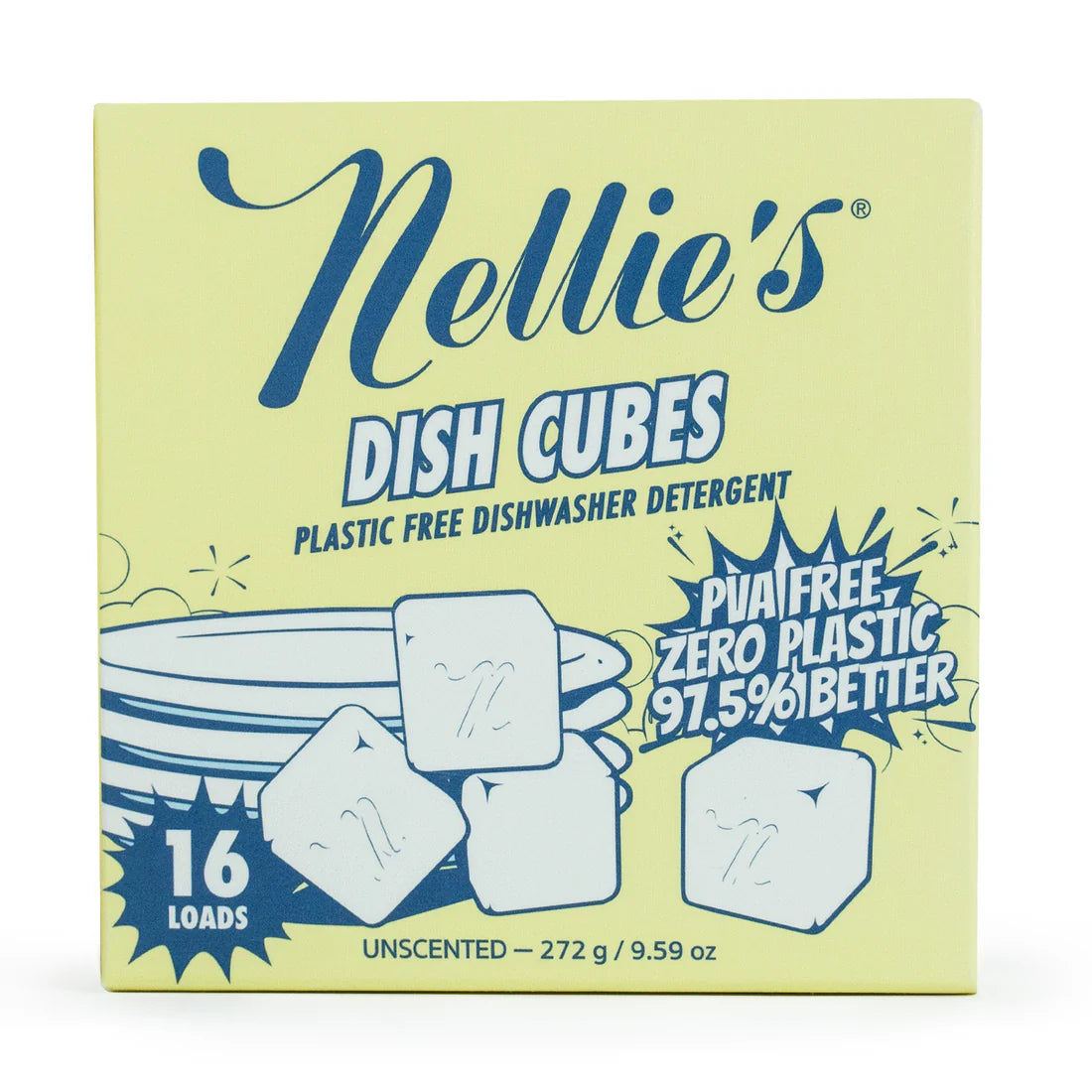 NELLIE'S *    Auto Dish Cubed, 16pk