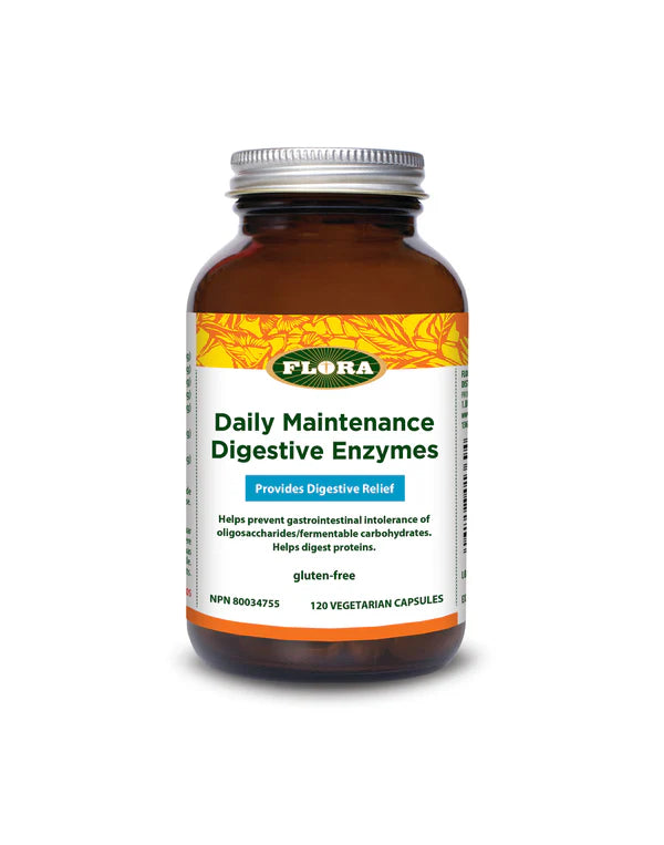 Flora   Daily Maintenance Digestive Enzymes120 caps