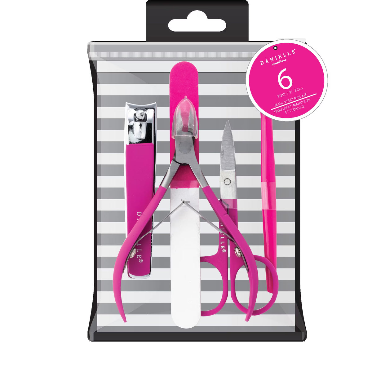 DANILLE CREATIONS NAIL CARE TRIO PINK pack of 6