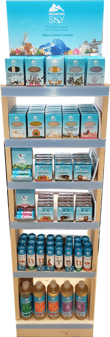Mountain Sky Soaps   Display - 24 Soaps 1disp