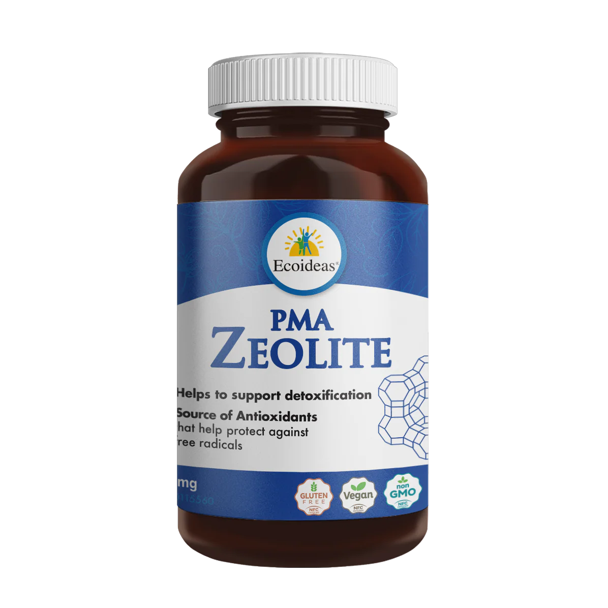 Ecoideas _Ecoideas PMA Zeolite - (120 Vcaps)_120CP
