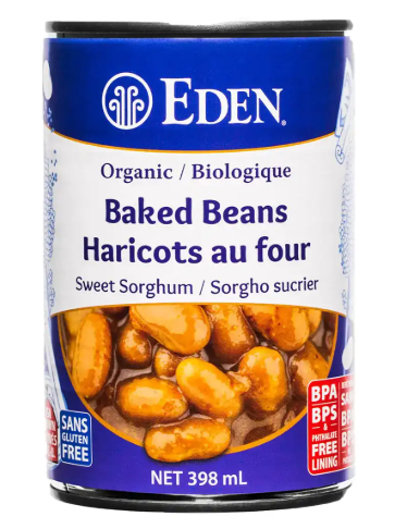 Eden Foods  -  Baked Beans with Sorghum & Mustard, organic 398ML