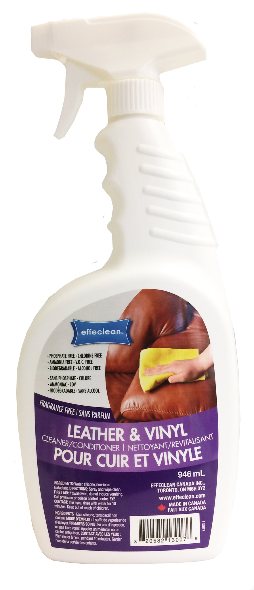 EFFECLEAN   LEATHER & VINYL CLEANER 946ml