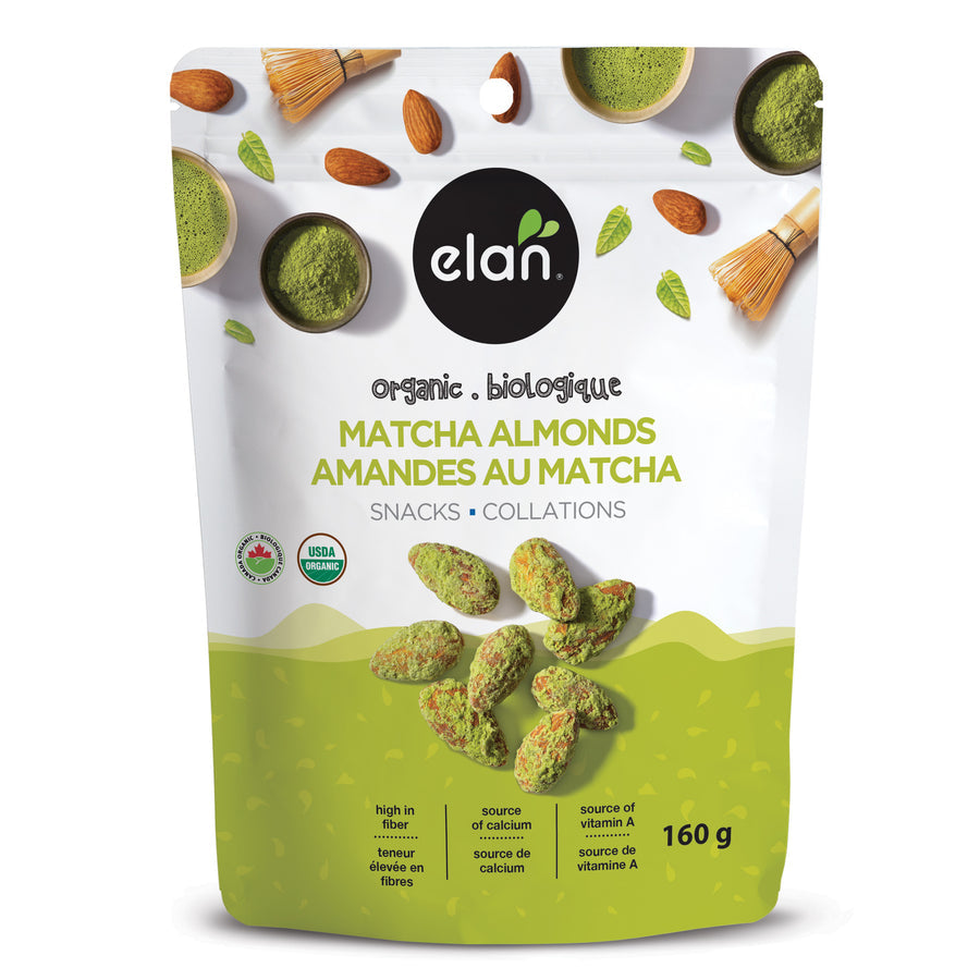 Elan Organics   Matcha Almonds   160 g