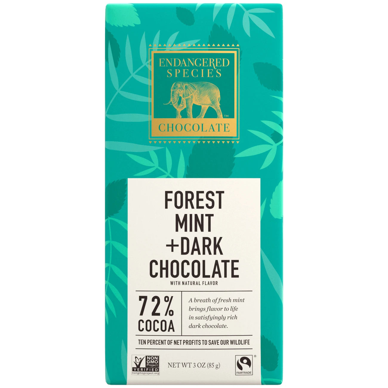Endangered Species   All-Natural Chocolate Bars   Rain Forest - Dark & Mint85G
