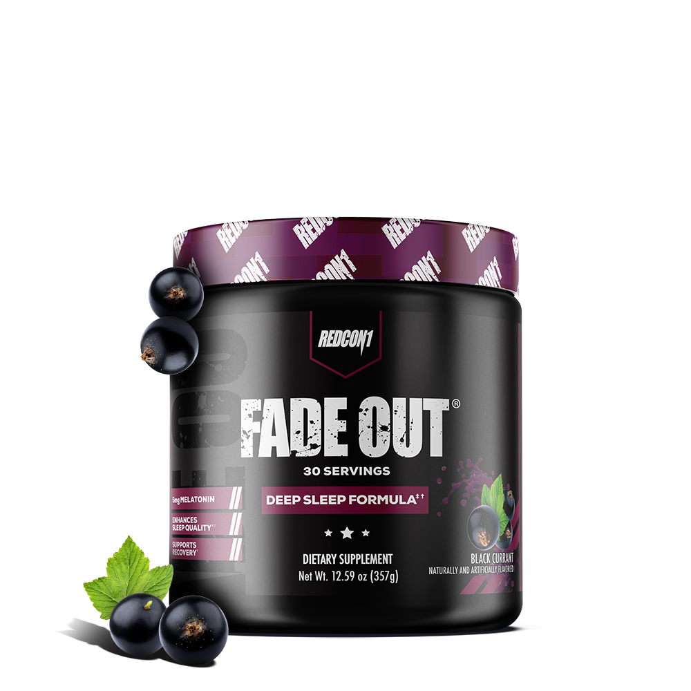 Redcon1    Redcon1 Fade Out    Flavour: Black Currant 
Container Size: 30 Servings    Each