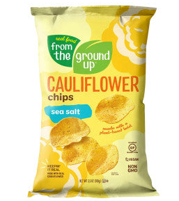 Real Food From The Ground Up    FTGU Potato Chips    Flavour: Cauliflower Sea Salt 
Container Size: 3.5 oz    Pack of 12