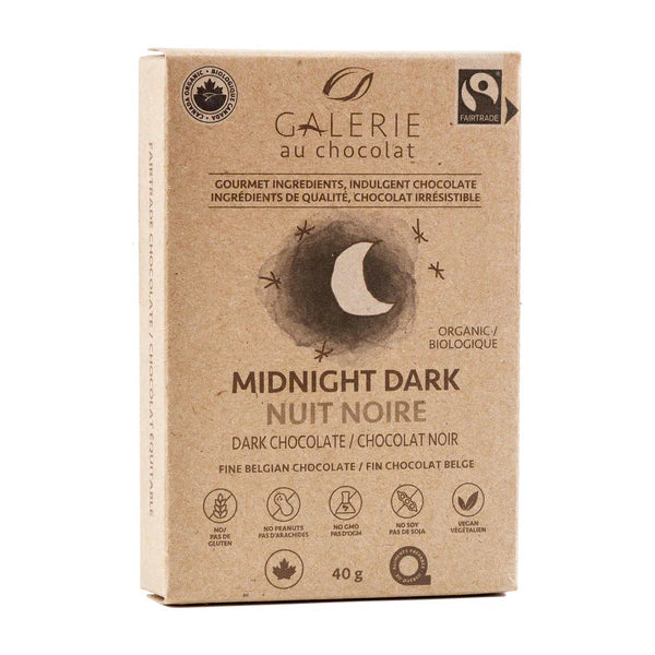 GALERIE AU CHOCOLATE -  Midnight Mini  Dark Chocolate   40g