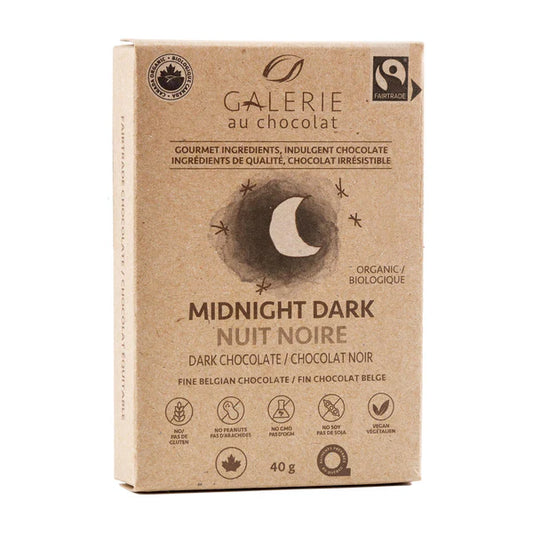 GALERIE AU CHOCOLATE -  Midnight Mini  Dark Chocolate   40g