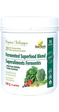 NEW ROOTS    Organic Fermented Superfood Blend + Inulin from Jerusalem Artichoke    230 g