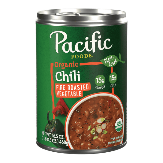 PACIFIC PLANT   -  Organic Plant-Based Chili Fire-Roasted Vegetable    468g