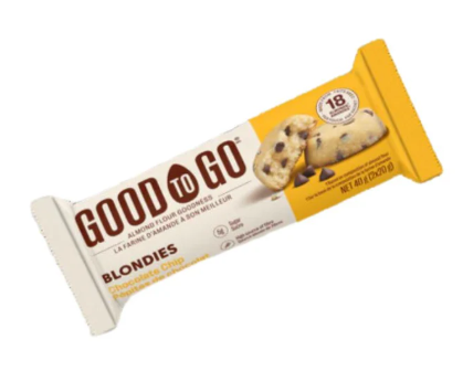 GOOD TO GO SNACK BARS -  Chocolate Chip Blondies     40g