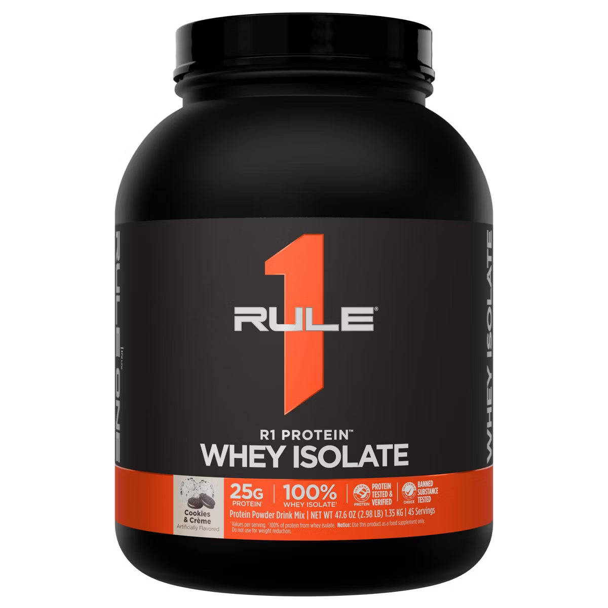 RULE 1 - R1 PROTEIN ISOLATE - 3lbs - COOKIES & CREME