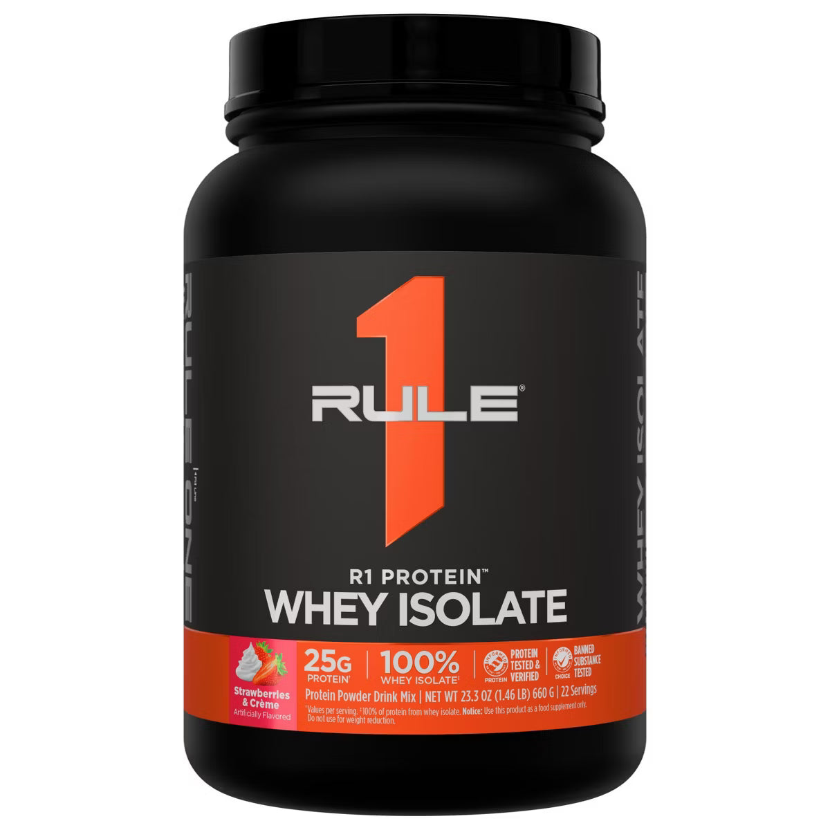 RULE 1 - R1 PROTEIN ISOLATE - 1.5lbs - STRAWBERRIES & CREME