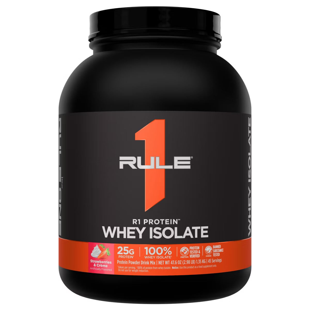 RULE 1 - R1 PROTEIN ISOLATE - 3lbs - STRAWBERRIES & CREME