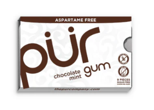 PUR GUM    Chocolate Mint Gum 9pc