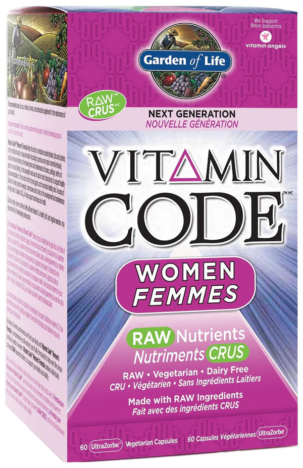 Garden of Life Vitamin Code Women's Multivitamin -  RAW Nutrients - 60 UV