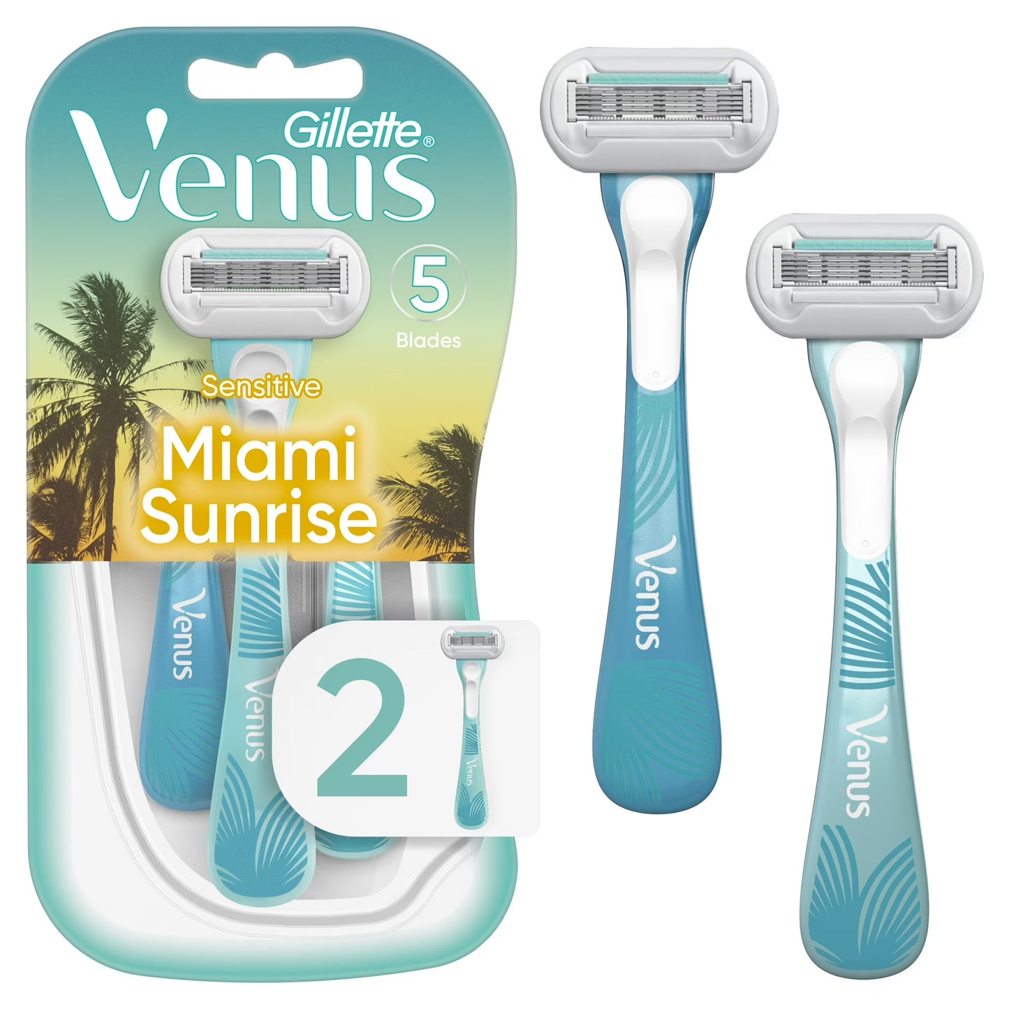VENUS RAZORS DISPOSABLE MIAMI SUNRISE 2