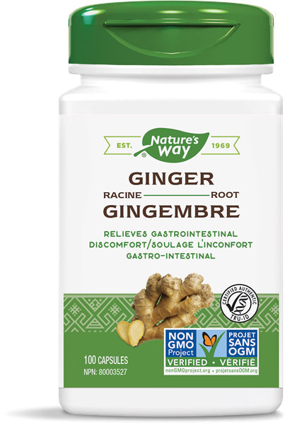 Nature's Way - Ginger Root - 100 Veg Caps