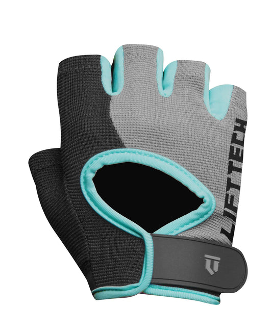 LIFT TECH FITNESS   WOMEN'S CLASSIC GLOVE   TEAL / GRAY / BLACK   M