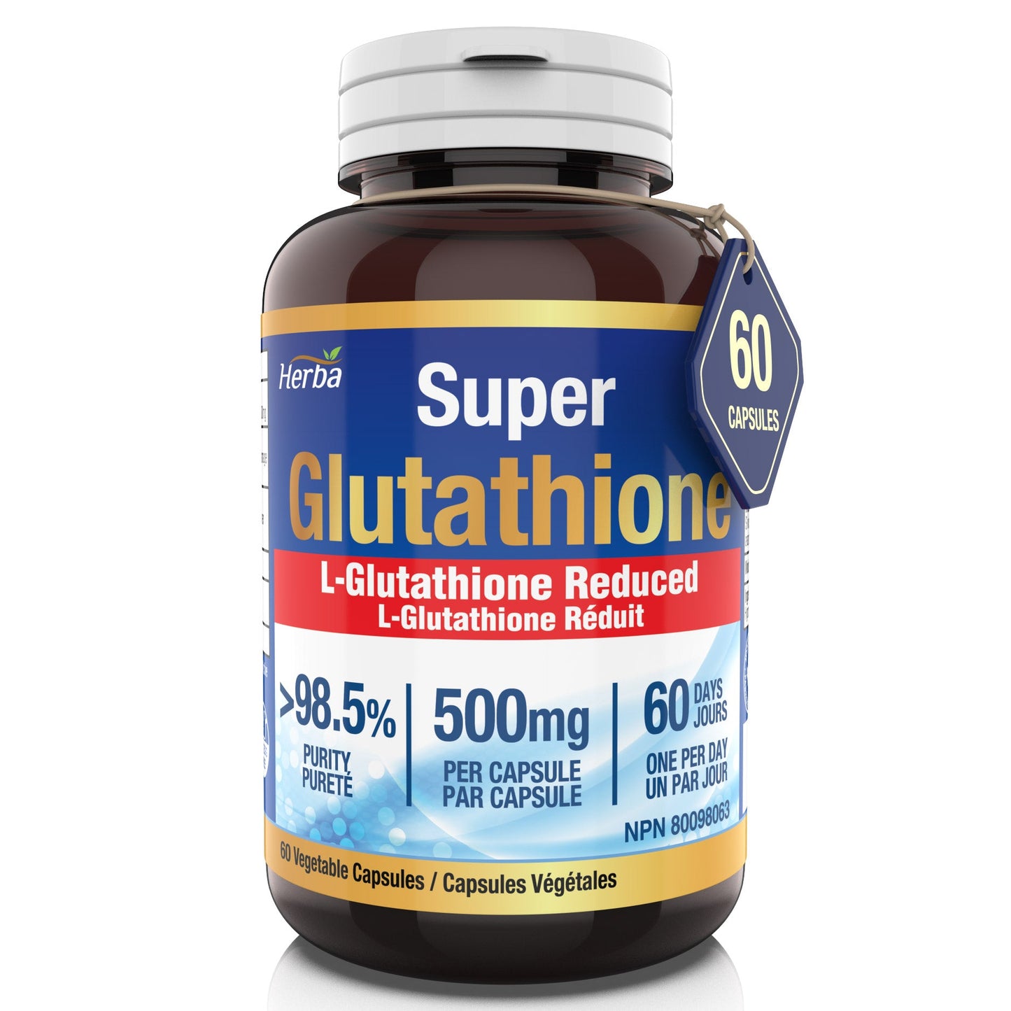 Herba  Glutathione 500mg - 60 Capsules