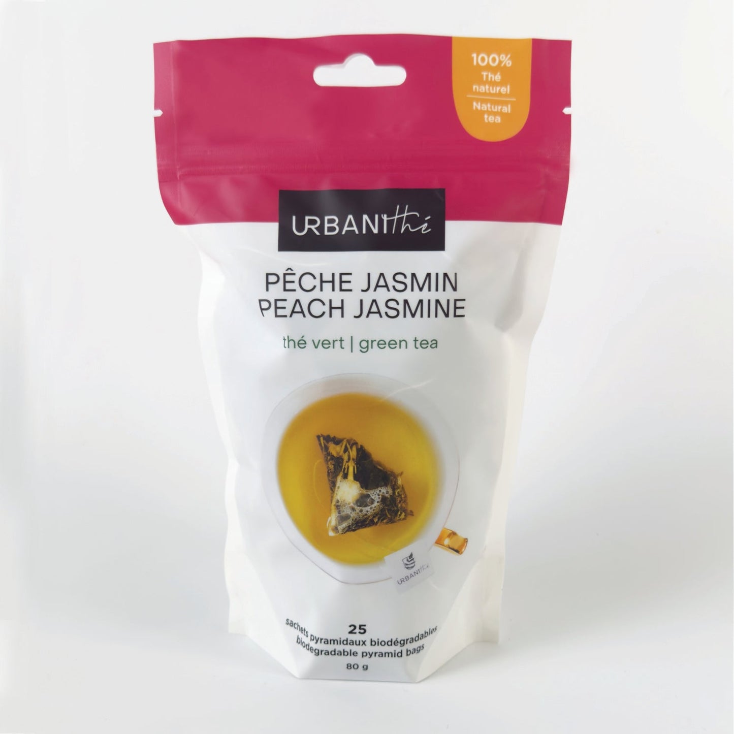 Urbanithé - Peach Jasmine – Green tea - 25 sachets
