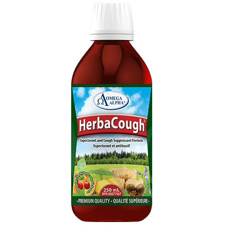 Omega Alpha   HerbaCough™ | Cherry-Menthol   250 mL