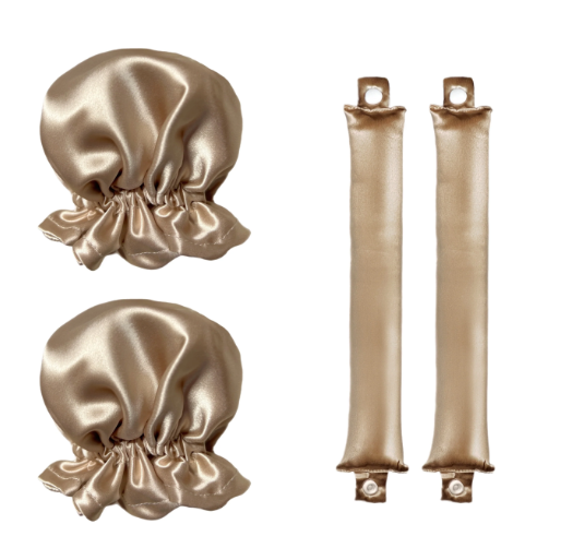 HoneyLux   Organic Silk Heatless Curlers - CHAMPAGNE