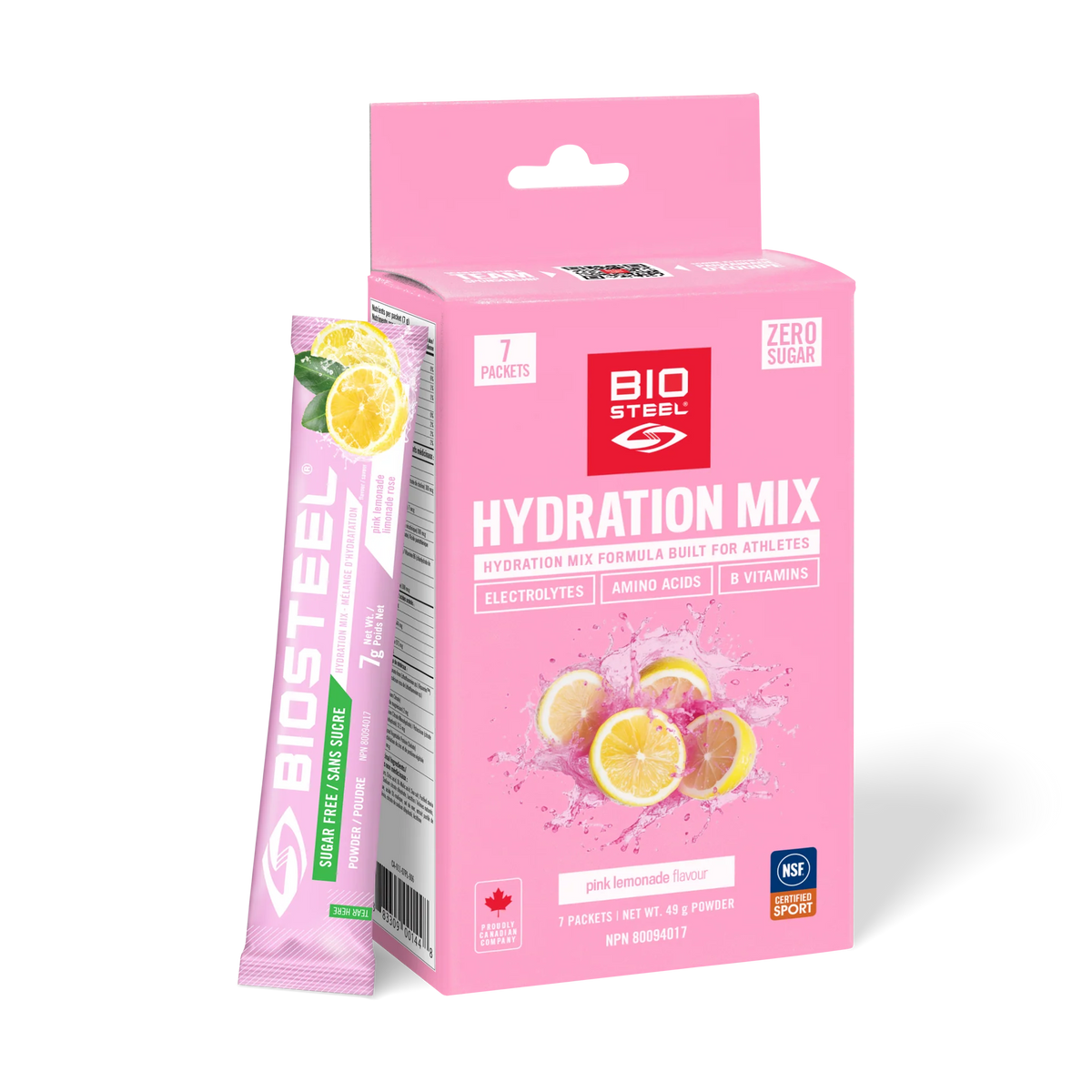 BioSteel - Hydration Mix Pink Lemonade 7pk 49g