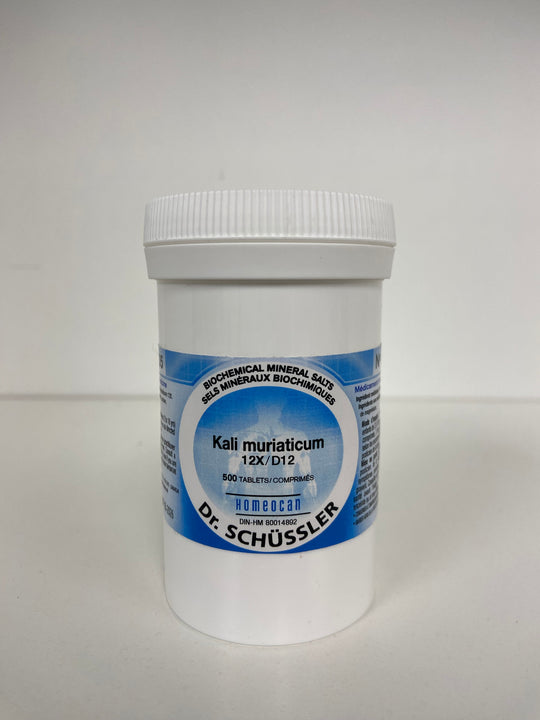 SCHÜSSLER MINERAL TISSUE SALTS    N°5 Kali muriaticum    NO.5-500 12X