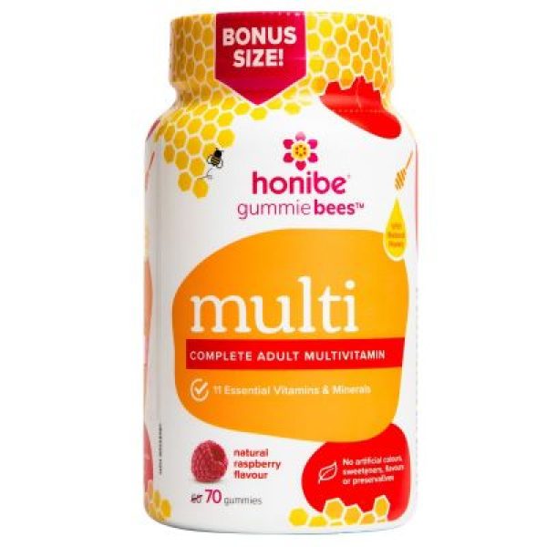 HONIBE    Honey Gummies    HONIBE    Honey Gummies    Adult Complete Multivitamin 60ct