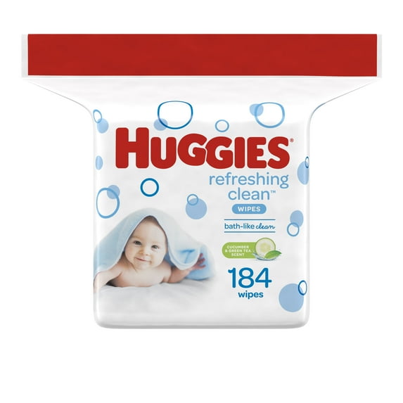 HUGGIES REFRESHING CLEAN BABY WIPES 184