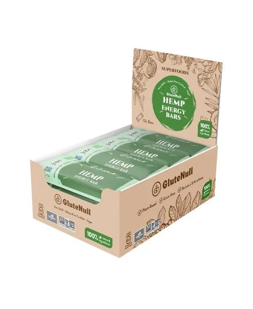 GLUTENULL    Hemp Energy Bar,12/pk