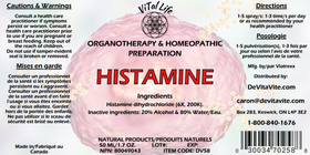 Vital Life-Histamine