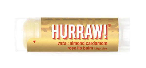 HURRAW!  ALMOND  CARDAMOM  ROSE  LIP BALM   4.8g