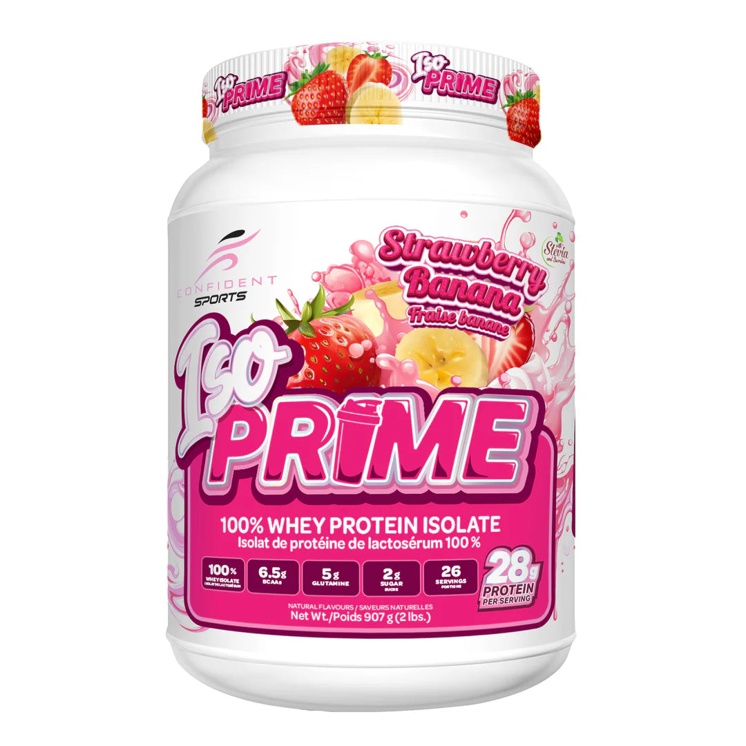Confident Sports - Iso Prime - 100% Whey Protein Isolate - Strawberry Banana
