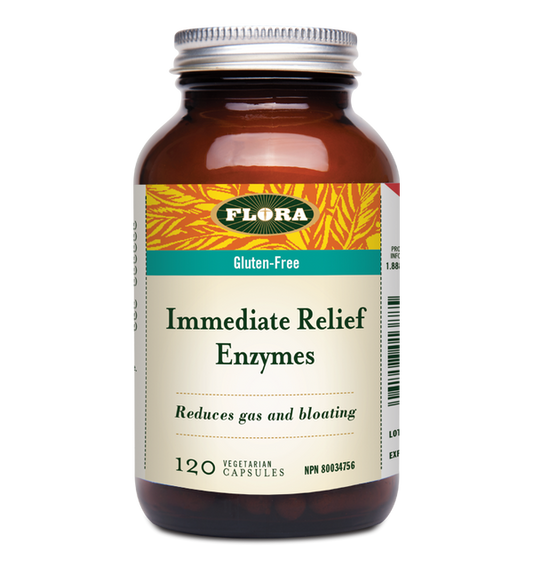Flora   Immediate Relief Digestive Enzymes120 caps