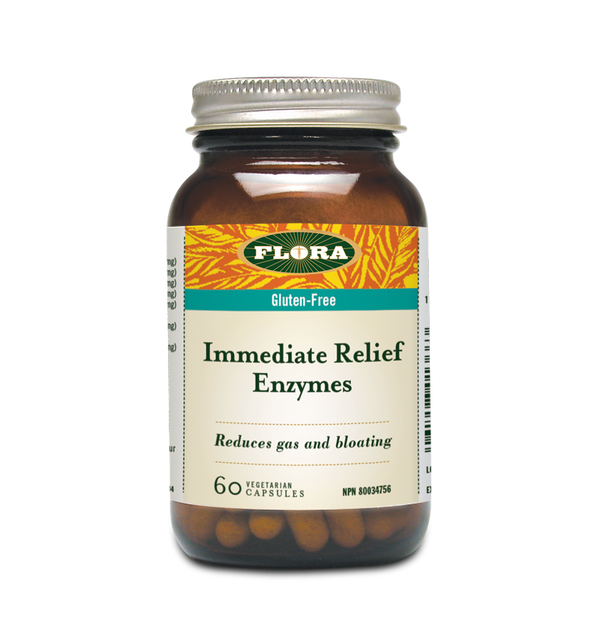 Flora   Immediate Relief Digestive Enzymes60 caps