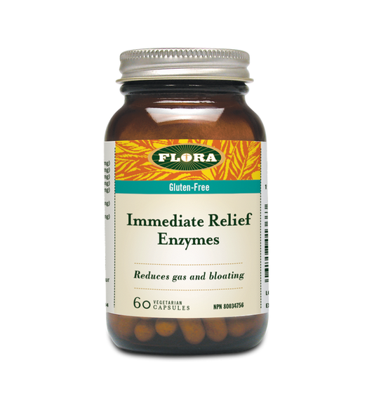 Flora   Immediate Relief Digestive Enzymes60 caps