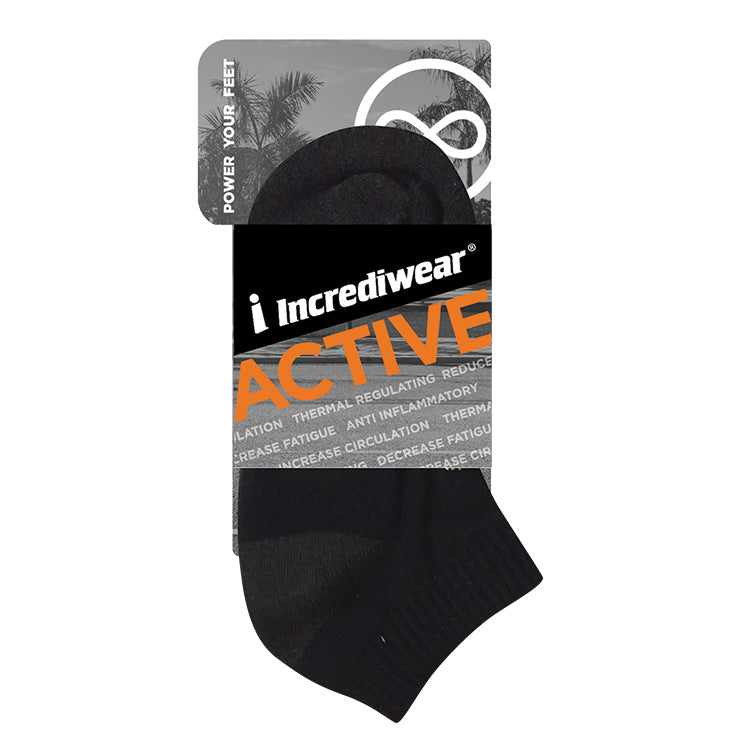 Incrediwear Active Socks Quarter Colour: White 
Clothing Size: Medium